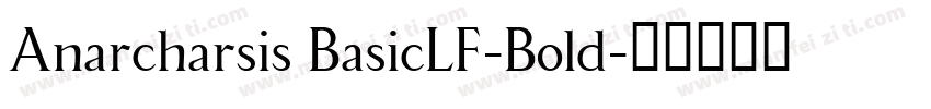 Anarcharsis BasicLF-Bold字体转换